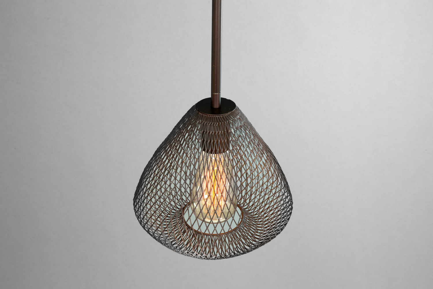 Progress Lighting - P5337-20 - One Light Mini Pendant - Mesh - Antique Bronze