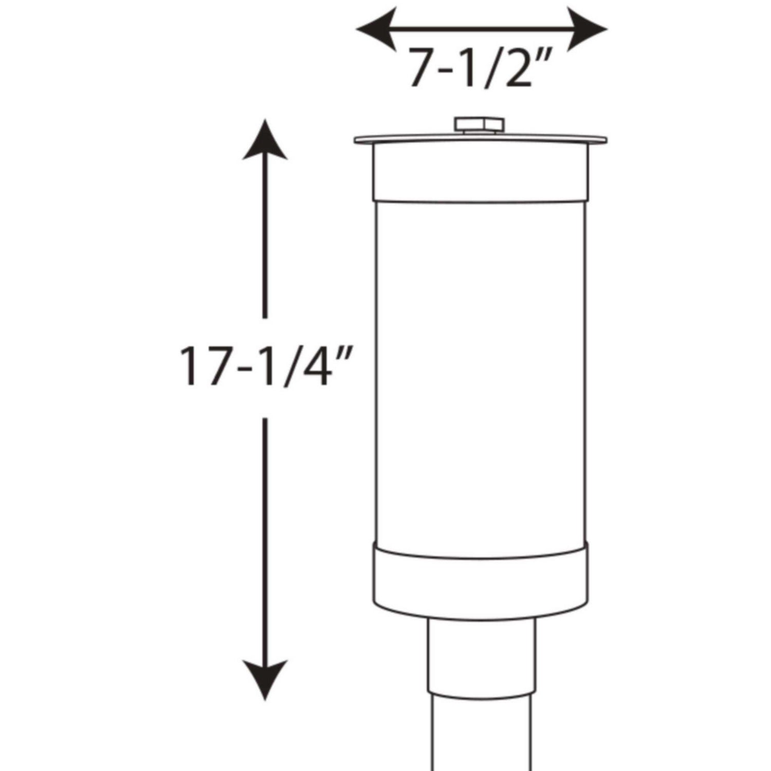 Progress Lighting - P5413-31 - Two Light Post Lantern - Hawthorne - Black