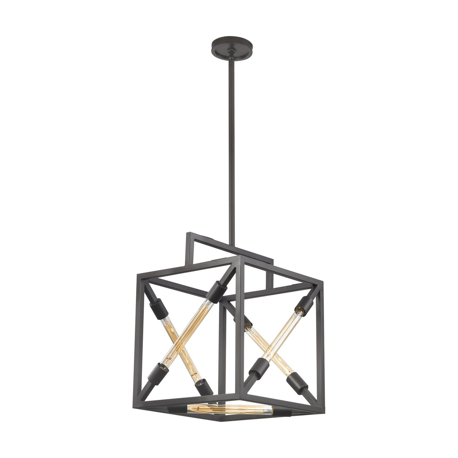 ELK Home - D3207 - Five Light Pendant - Box Tube - Oil Rubbed Bronze