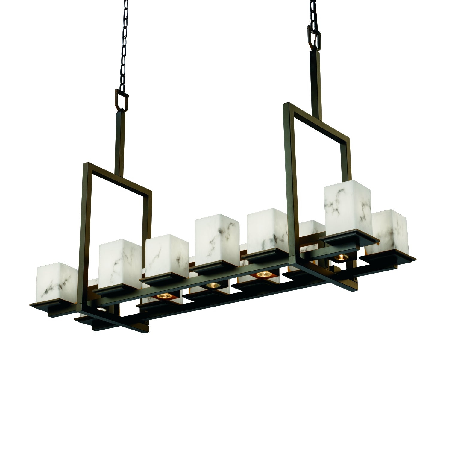 Justice Designs - FAL-8619-15-DBRZ - 17 Light Chandelier - LumenAria - Dark Bronze