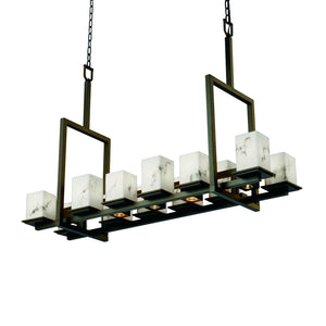 Justice Designs - FAL-8619-15-DBRZ - 17 Light Chandelier - LumenAria - Dark Bronze