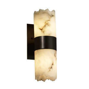 Justice Designs - FAL-8762-12-MBLK - Two Light Wall Sconce - LumenAria - Matte Black