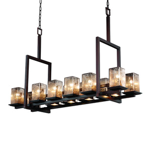 Justice Designs - FSN-8619-15-MROR-DBRZ - 17 Light Chandelier - Fusion - Dark Bronze