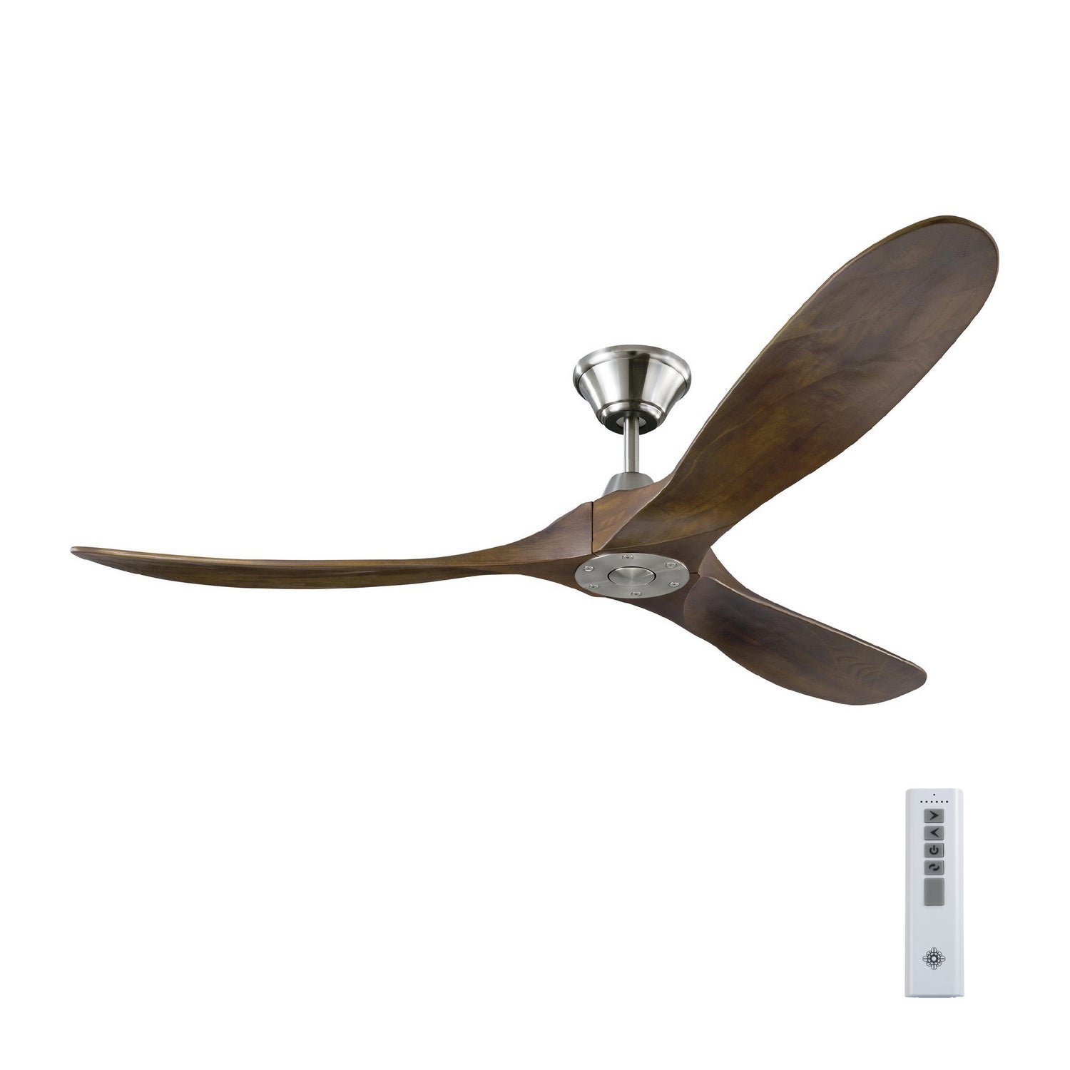 Visual Comfort Fan - 3MAVR60BS - 60"Ceiling Fan - Maverick - Brushed Steel