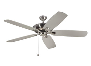 Generation Lighting. - 5CSM60BS - 60"Ceiling Fan - Colony - Brushed Steel