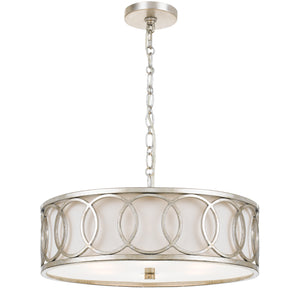 Crystorama - 287-SA - Six Light Chandelier - Graham - Antique Silver