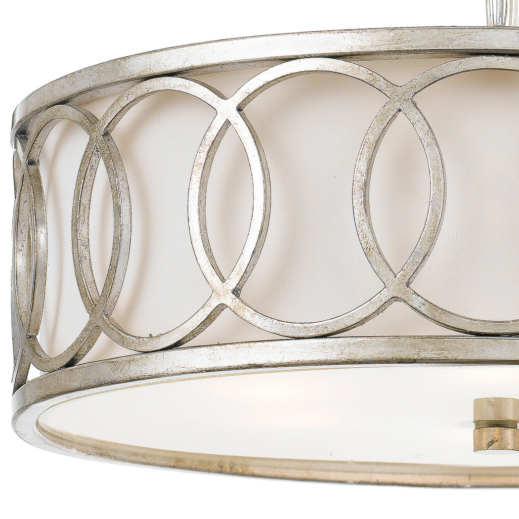Crystorama - 287-SA - Six Light Chandelier - Graham - Antique Silver