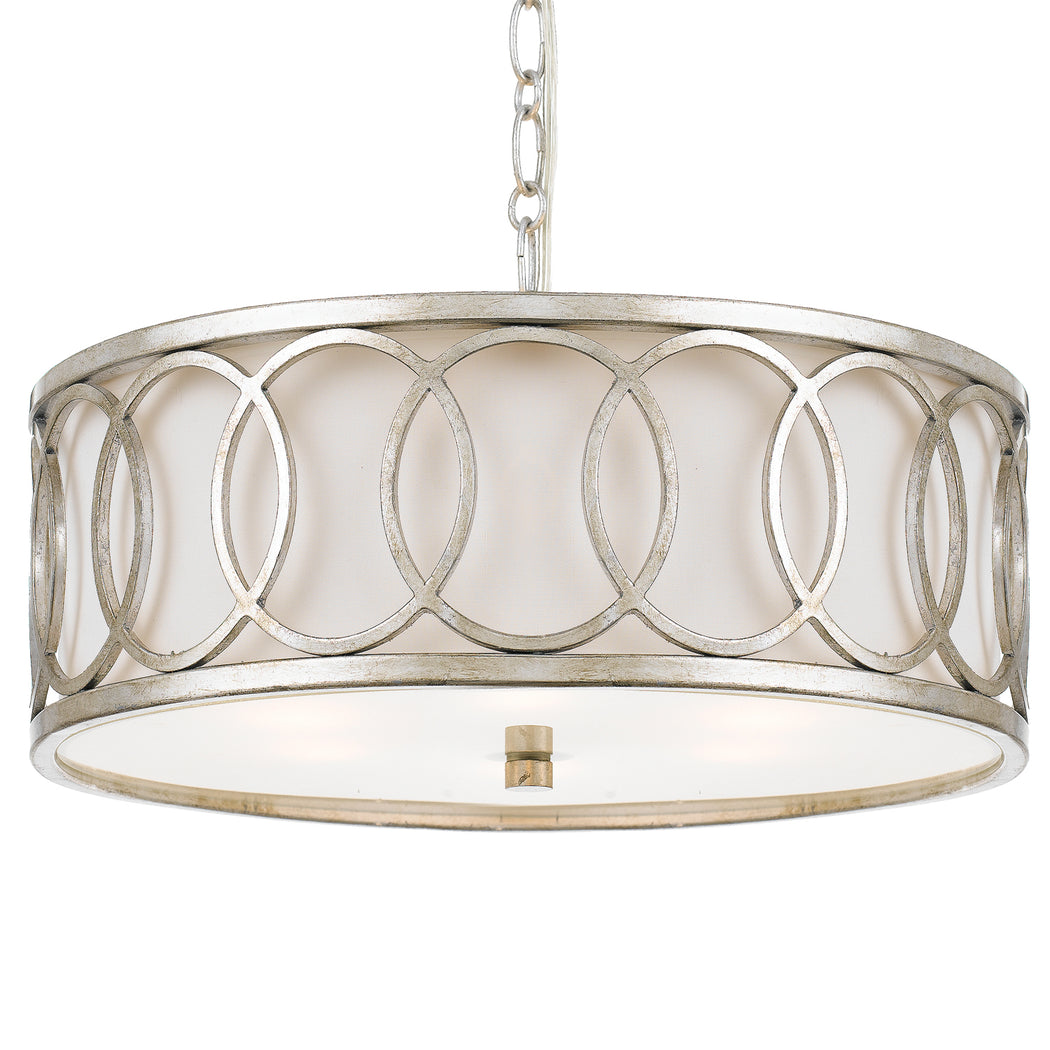 Crystorama - 287-SA - Six Light Chandelier - Graham - Antique Silver