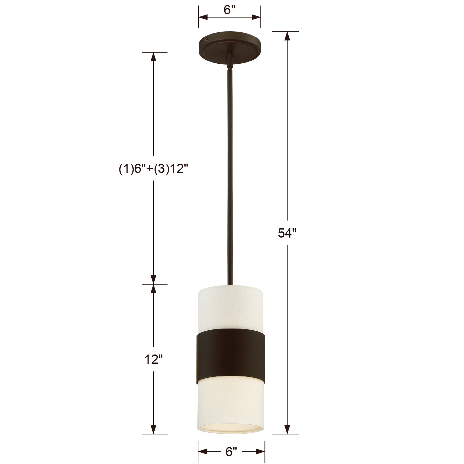 Crystorama - 290-DB - One Light Pendant - Grayson - Dark Bronze