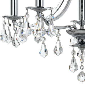 Crystorama - 5935-CH-CL-MWP - Five Light Mini Chandelier - Cedar - Polished Chrome