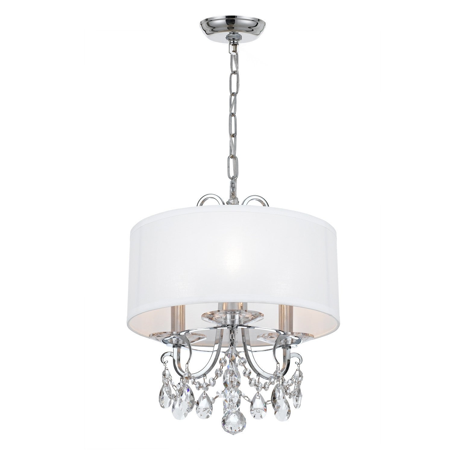 Crystorama - 6623-CH-CL-MWP - Three Light Mini Chandelier - Othello - Polished Chrome