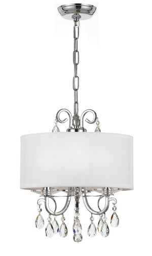 Crystorama - 6623-CH-CL-MWP - Three Light Mini Chandelier - Othello - Polished Chrome