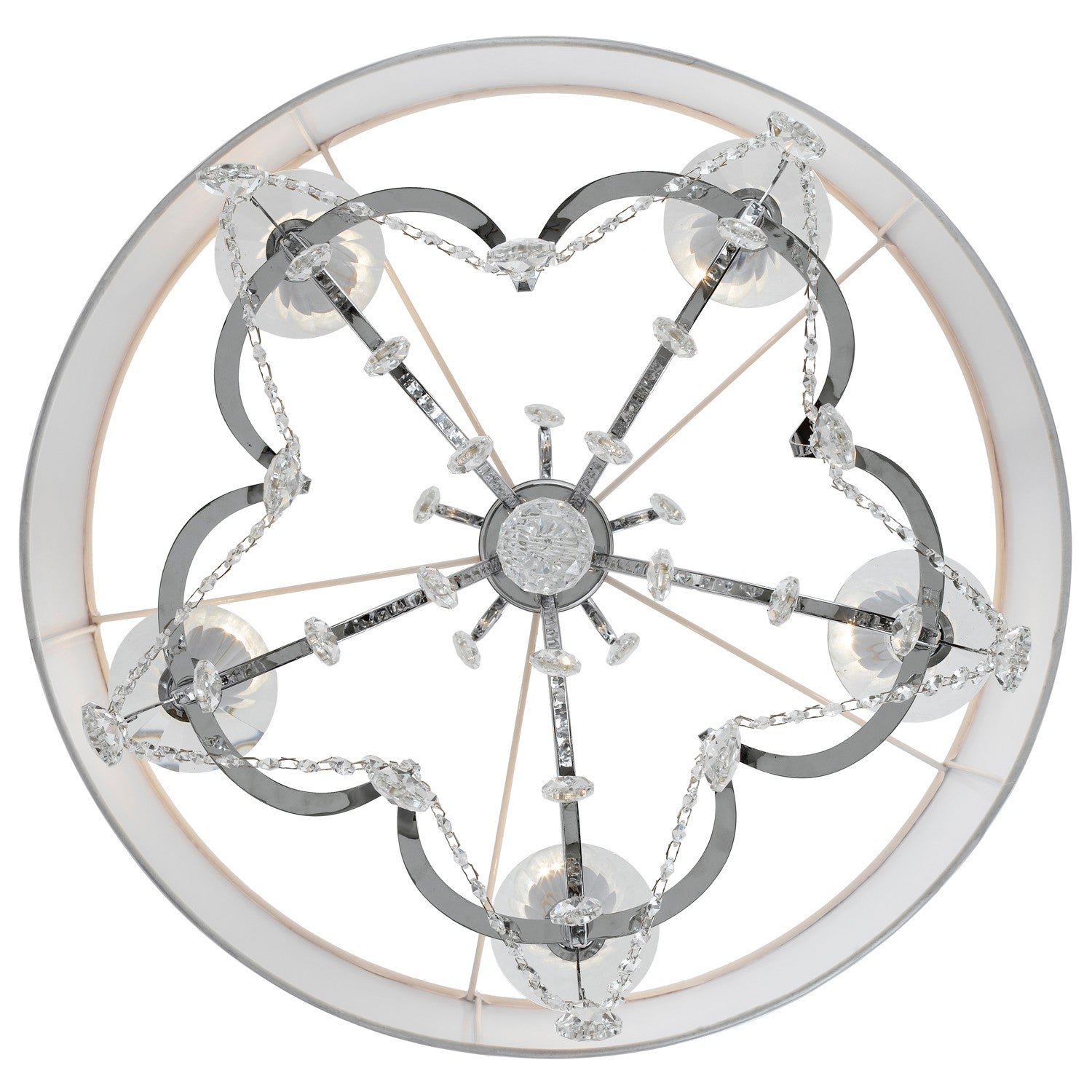 Crystorama - 6625-CH-CL-MWP - Five Light Chandelier - Othello - Polished Chrome