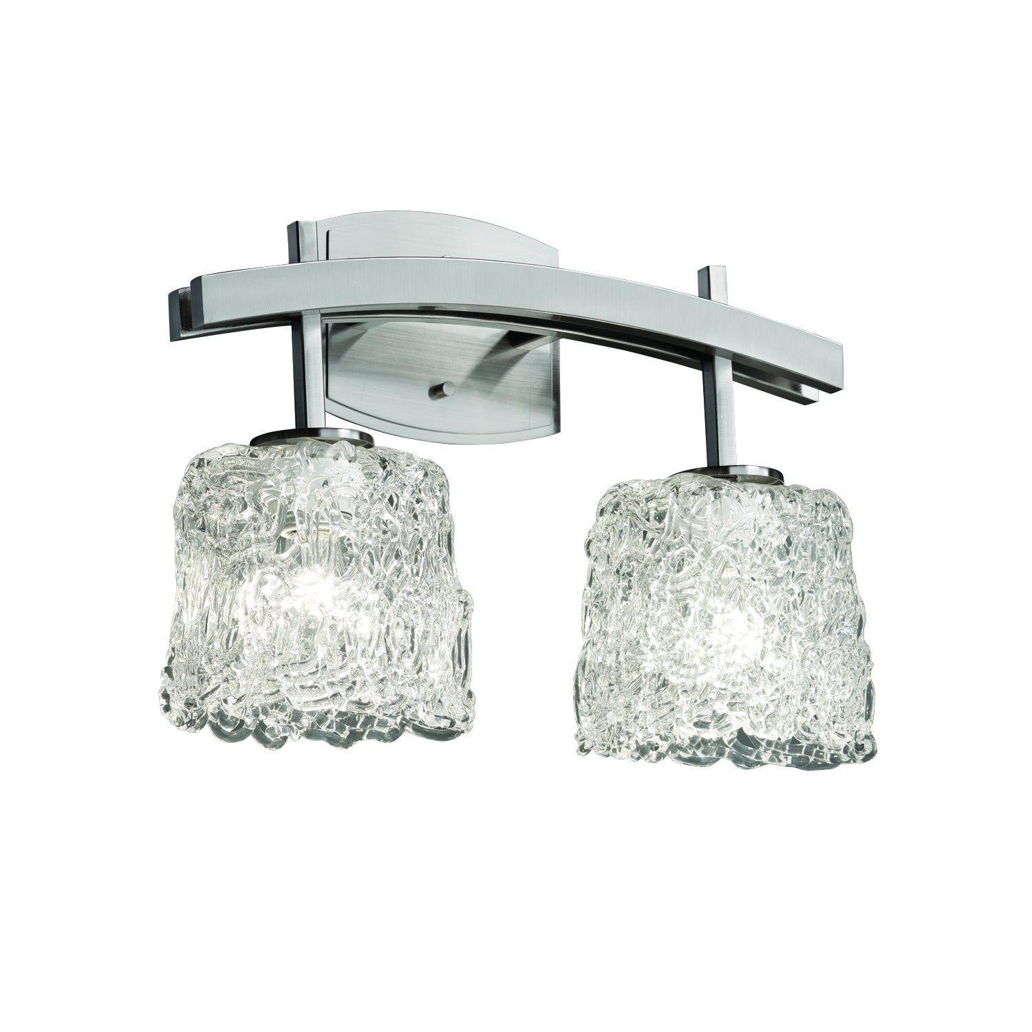 Justice Designs - GLA-8592-30-LACE-NCKL - Two Light Bath Bar - Veneto Luce - Brushed Nickel