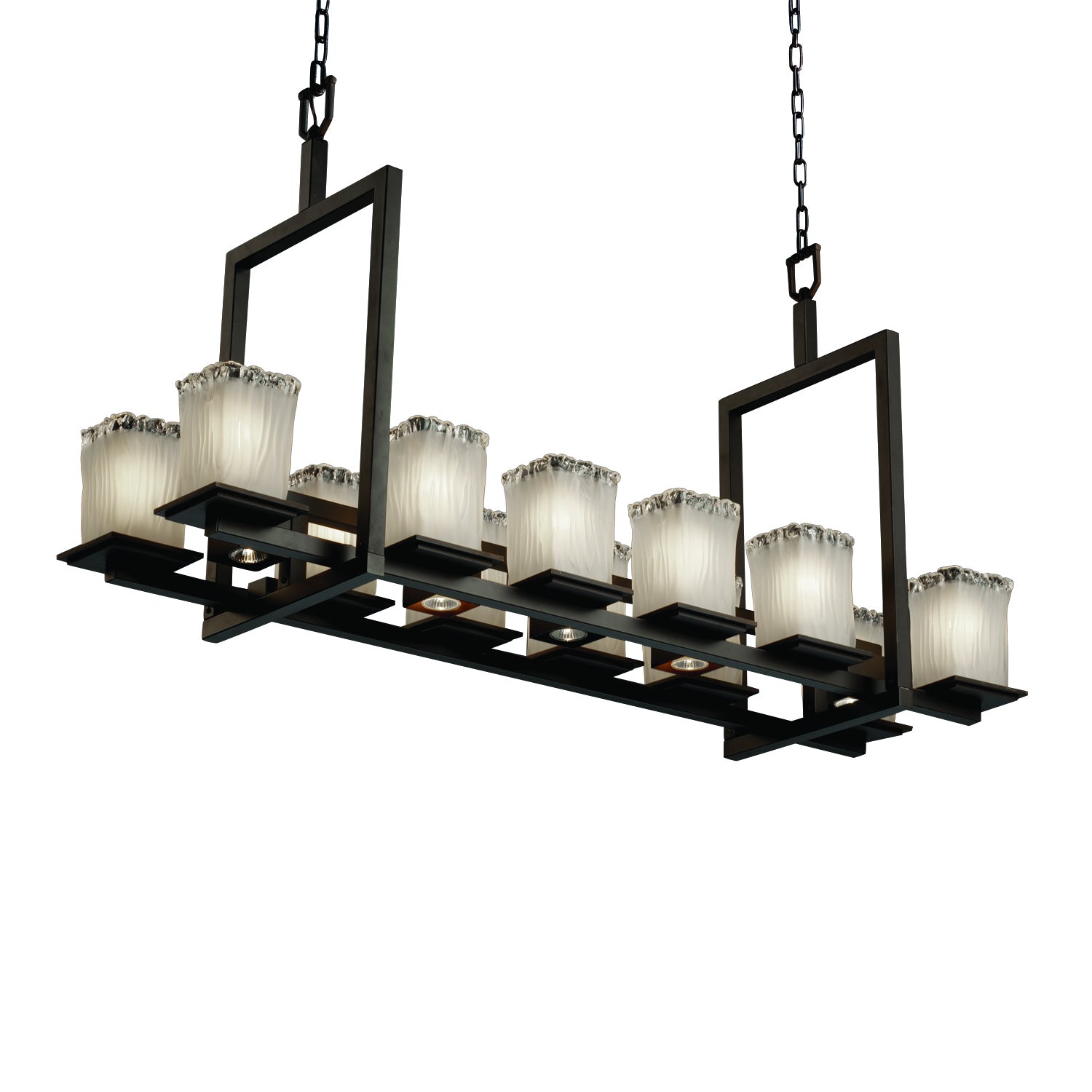 Justice Designs - GLA-8620-26-WTFR-DBRZ - 17 Light Chandelier - Veneto Luce - Dark Bronze