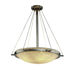 Justice Designs - PNA-9692-35-BANL-NCKL - Six Light Pendant - Porcelina - Brushed Nickel