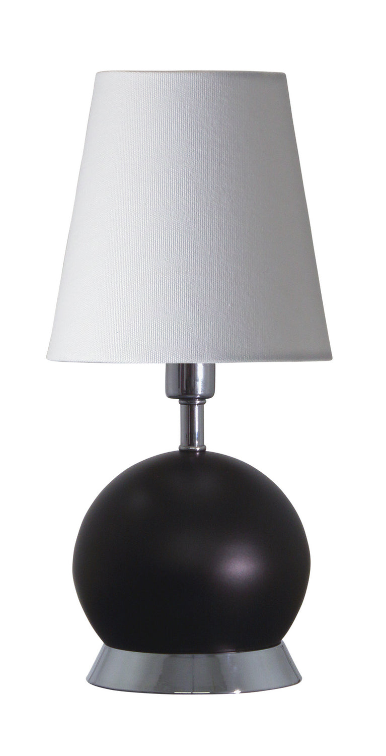 House of Troy - GEO110 - One Light Table Lamp - Geo - Black Matte with Chrome Accents