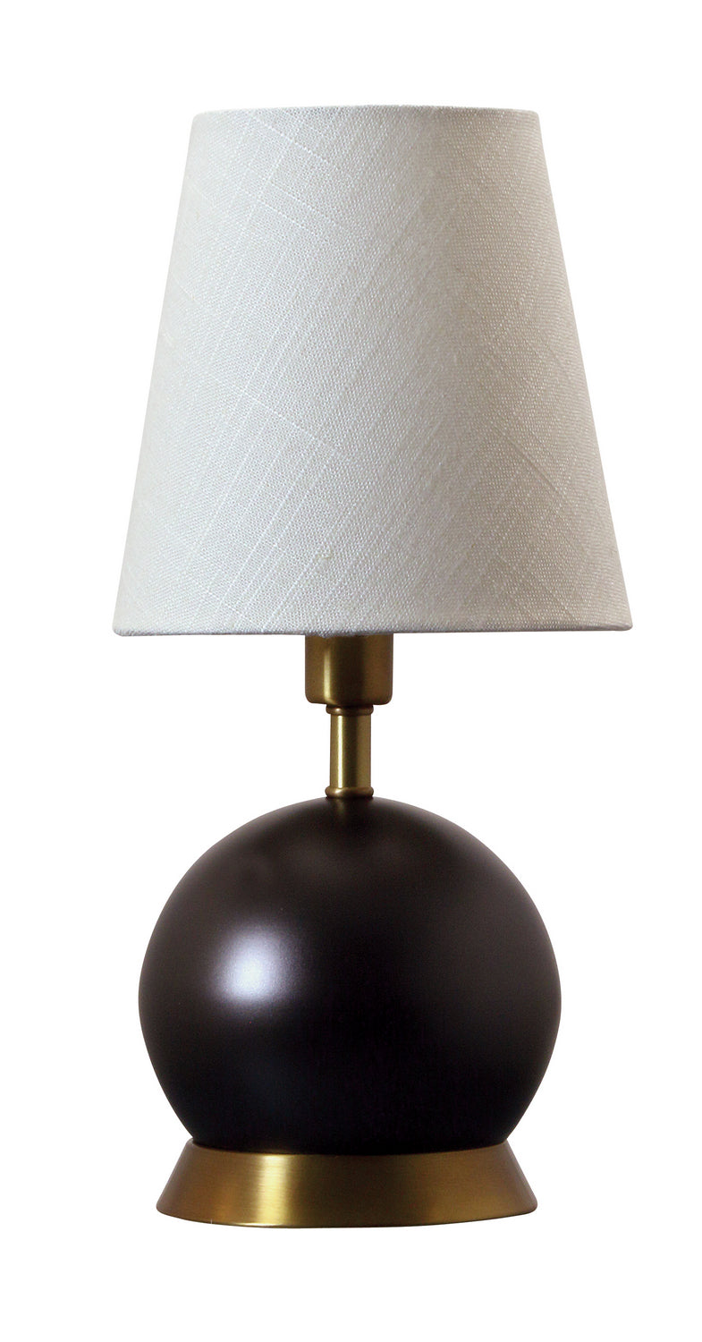 House of Troy - GEO111 - One Light Table Lamp - Geo - Mahogany Bronze with Weathered Brass Accents