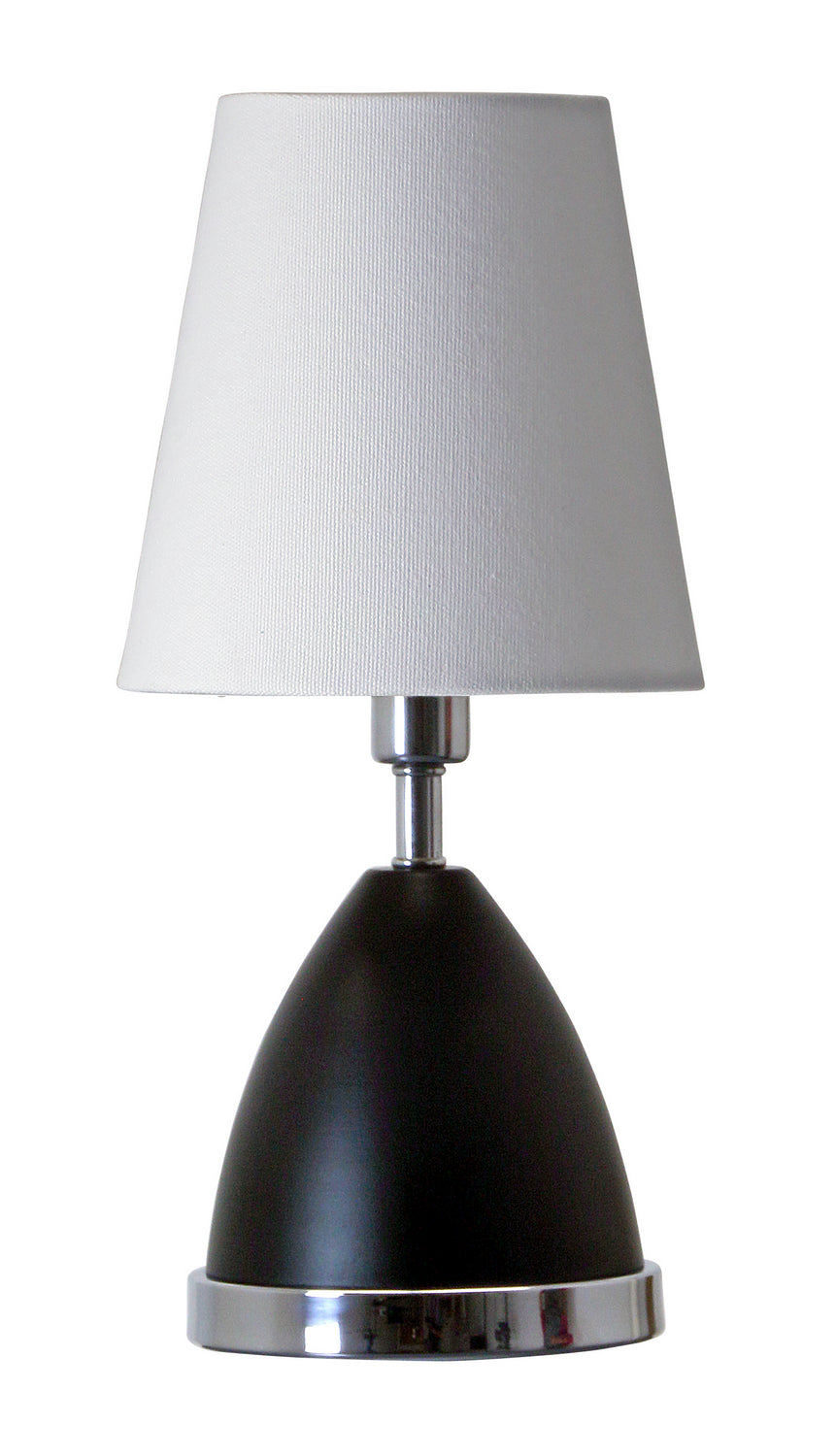 House of Troy - GEO210 - One Light Table Lamp - Geo - Black Matte with Chrome Accents