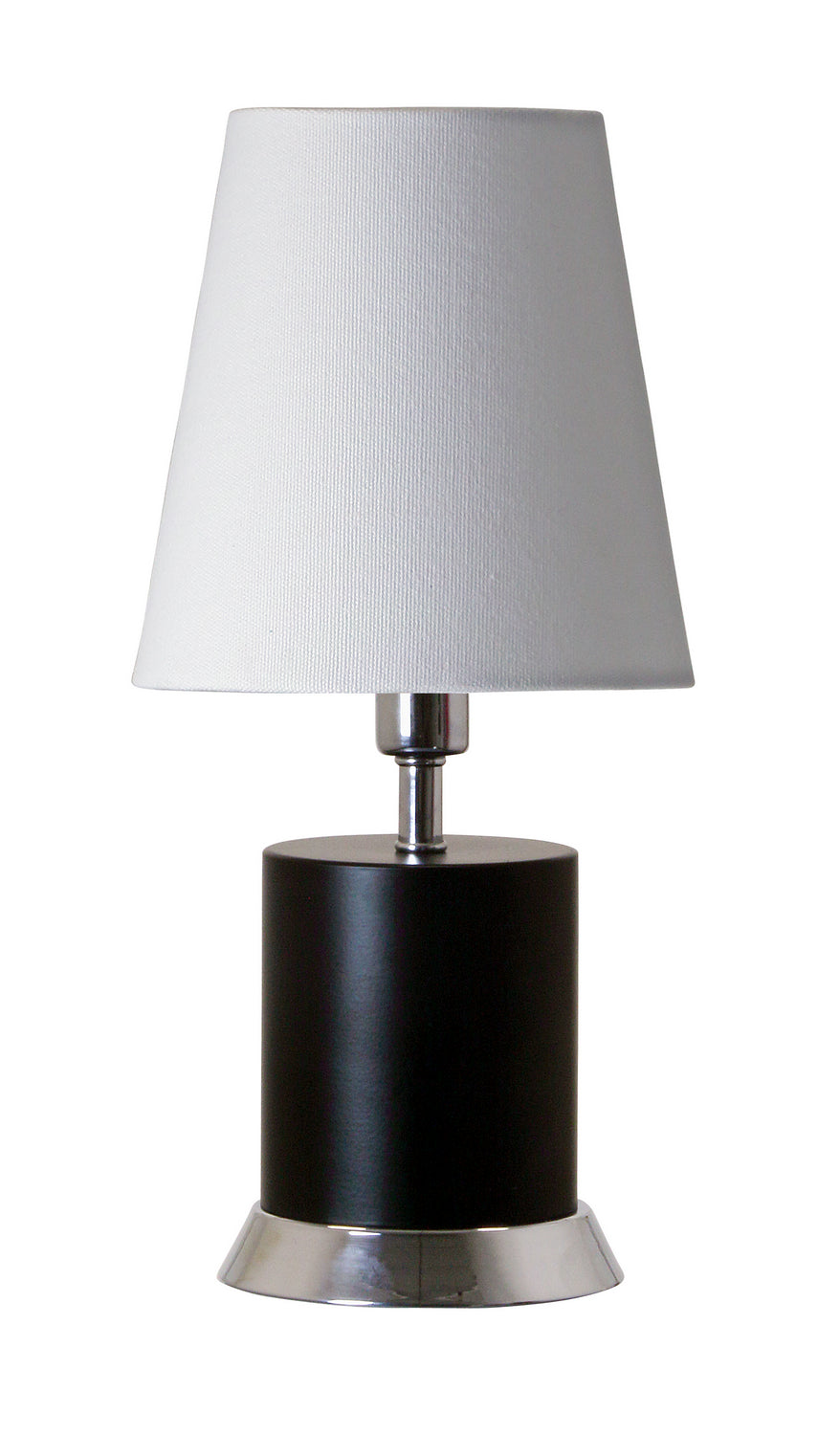 House of Troy - GEO310 - One Light Table Lamp - Geo - Black Matte with Chrome Accents