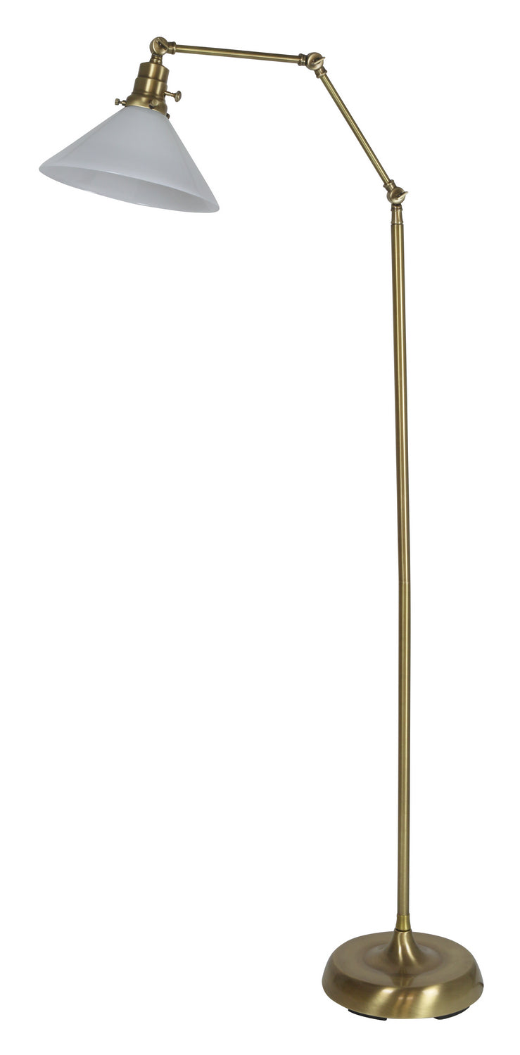 House of Troy - OT600-AB-WT - One Light Floor Lamp - Otis - Antique Brass