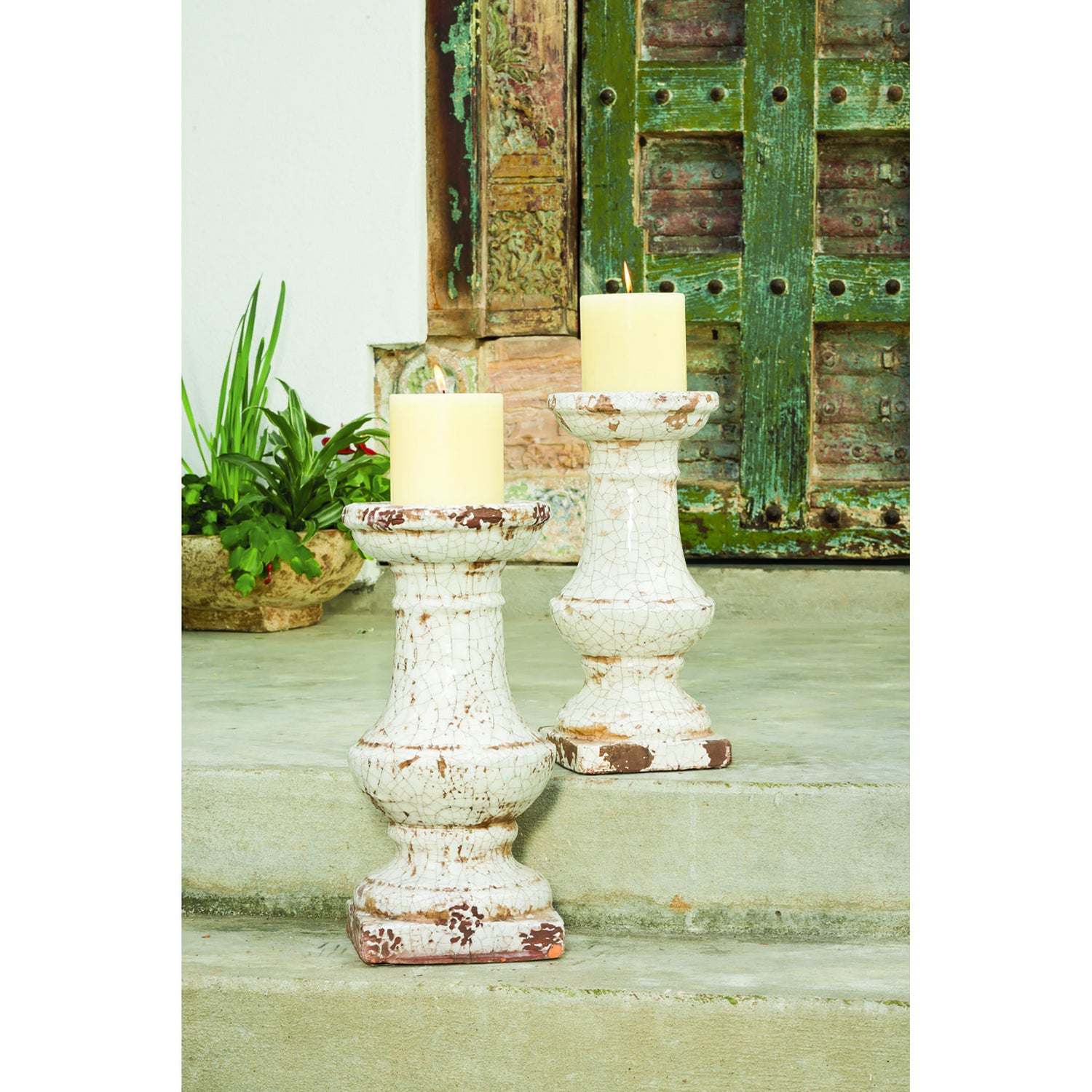 ELK Home - 564543 - Pillar - Jardin - White Crackle