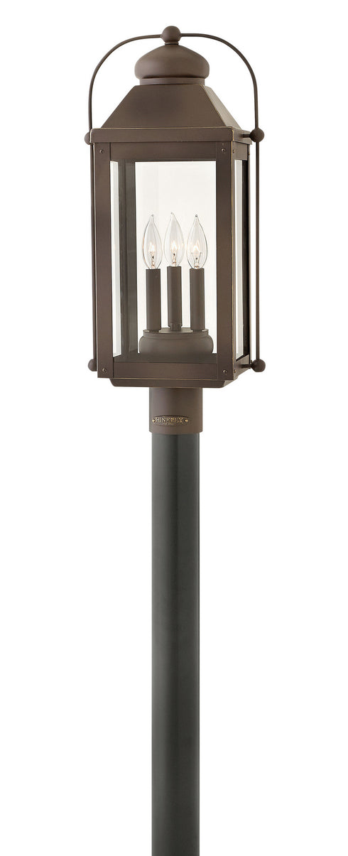 Hinkley - 1851LZ - LED Post Top or Pier Mount Lantern - Anchorage - Light Oiled Bronze