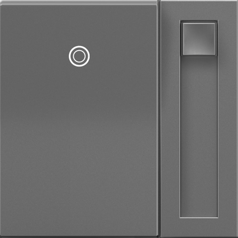 Legrand - ADPD4FBL3P2M4 - 0-10V Paddle Dimmer with Microban - adorne - Magnesium