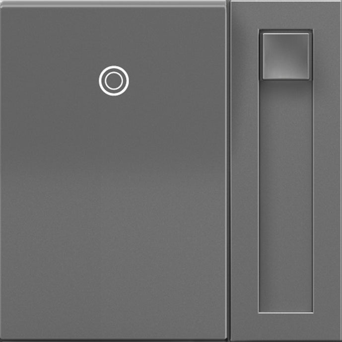 Legrand - ADPD4FBL3P2M4 - 0-10V Paddle Dimmer with Microban - adorne - Magnesium