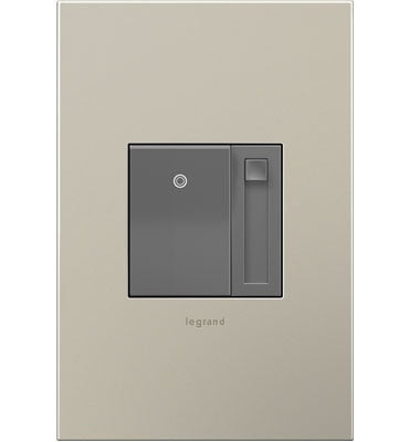 Legrand - ADPD4FBL3P2M4 - 0-10V Paddle Dimmer with Microban - adorne - Magnesium
