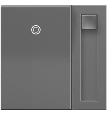 Legrand - ADPD4FBL3P2M4 - 0-10V Paddle Dimmer with Microban - adorne - Magnesium