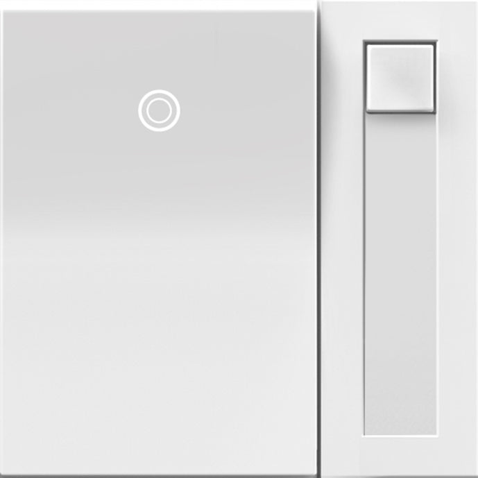 Legrand - ADPD4FBL3P2W4 - 0-10V Paddle Dimmer with Microban - adorne - White