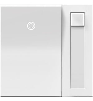 Legrand - ADPD4FBL3P2W4 - 0-10V Paddle Dimmer with Microban - adorne - White