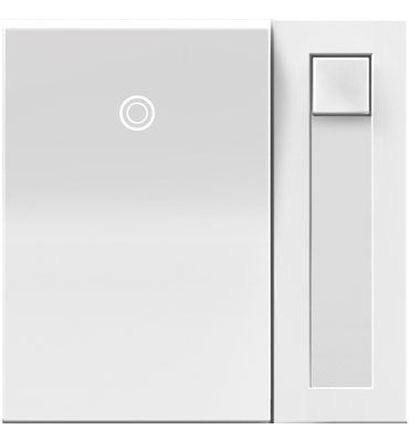 Legrand - ADPD4FBL3P2W4 - 0-10V Paddle Dimmer with Microban - adorne - White
