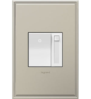 Legrand - ADPD4FBL3P2W4 - 0-10V Paddle Dimmer with Microban - adorne - White
