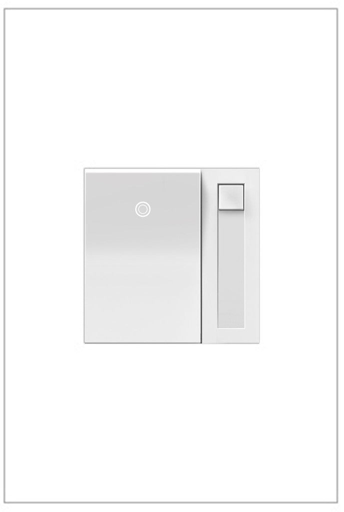 Legrand - ADPD4FBL3P2W4 - 0-10V Paddle Dimmer with Microban - adorne - White
