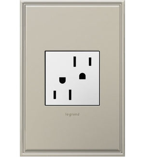 Legrand - ARTR152W4 - 15A Dual Tamper-Resistant Outlet - adorne - White