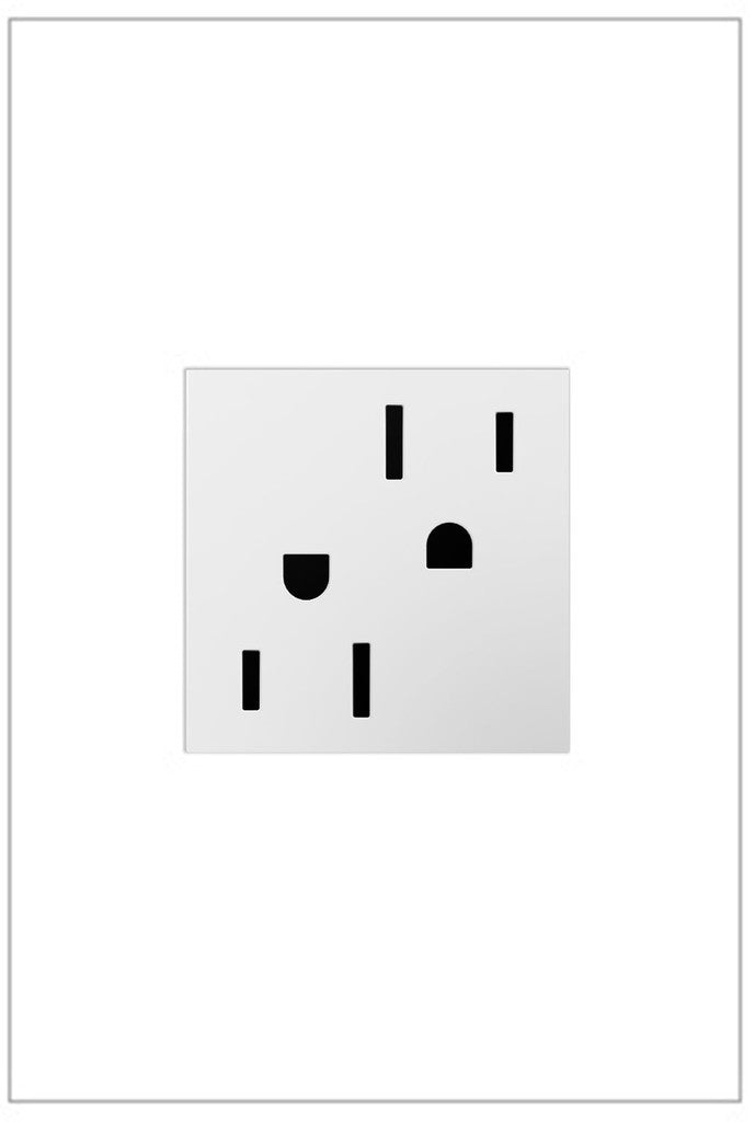 Legrand - ARTR152W4 - 15A Dual Tamper-Resistant Outlet - adorne - White