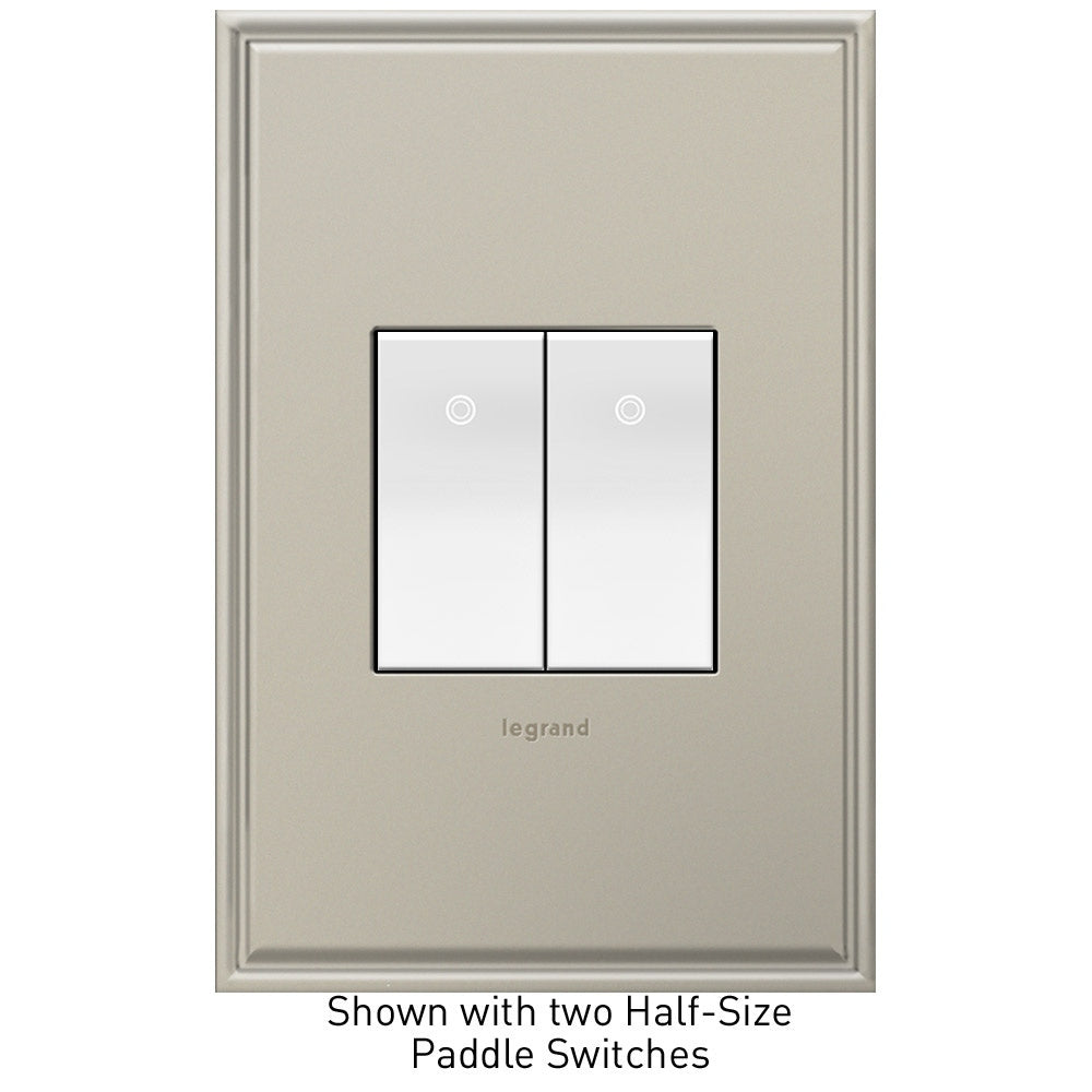 Legrand - ASPD1531W4 - Paddle Switch, Half-Size with Microban - adorne - White