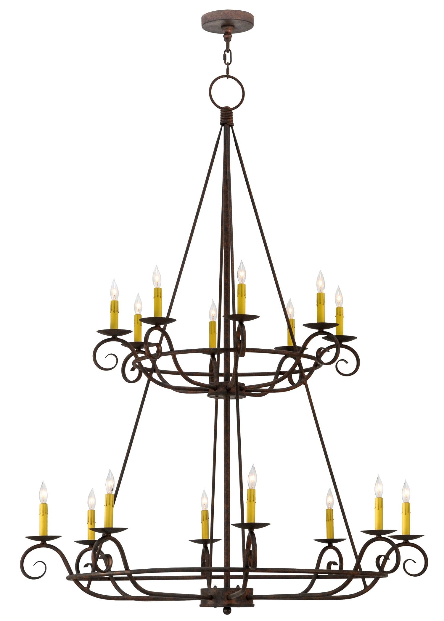 Meyda Tiffany - 116031 - 16 Light Chandelier - Estrella - Blackened Pewter