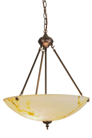 Meyda Tiffany - 149071 - Two Light Inverted Pendant - Corinth - Mahogany Bronze