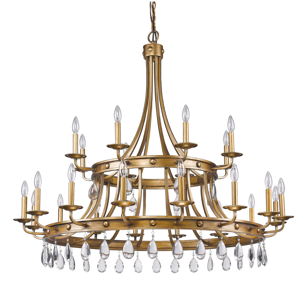 Acclaim Lighting - IN11028AG - 24 Light Chandelier - Krista - Antique Gold