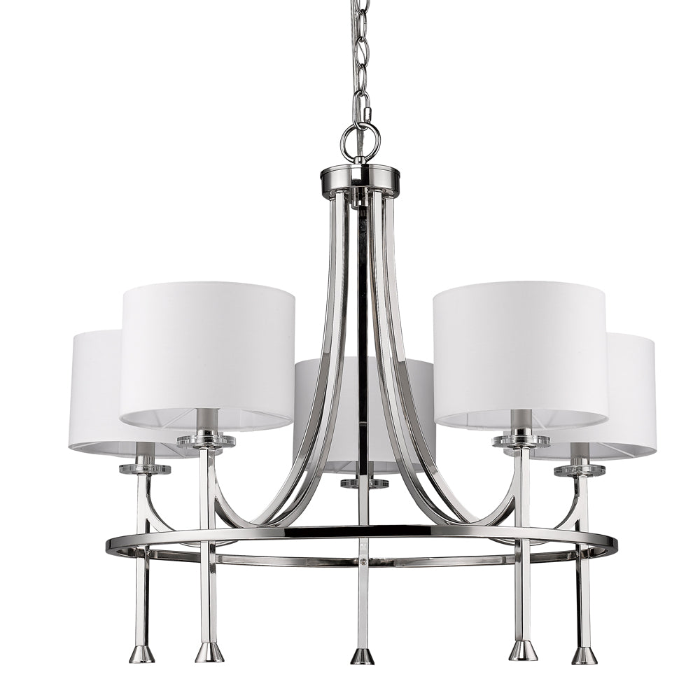 Acclaim Lighting - IN11040PN - Five Light Chandelier - Kara - Polished Nickel