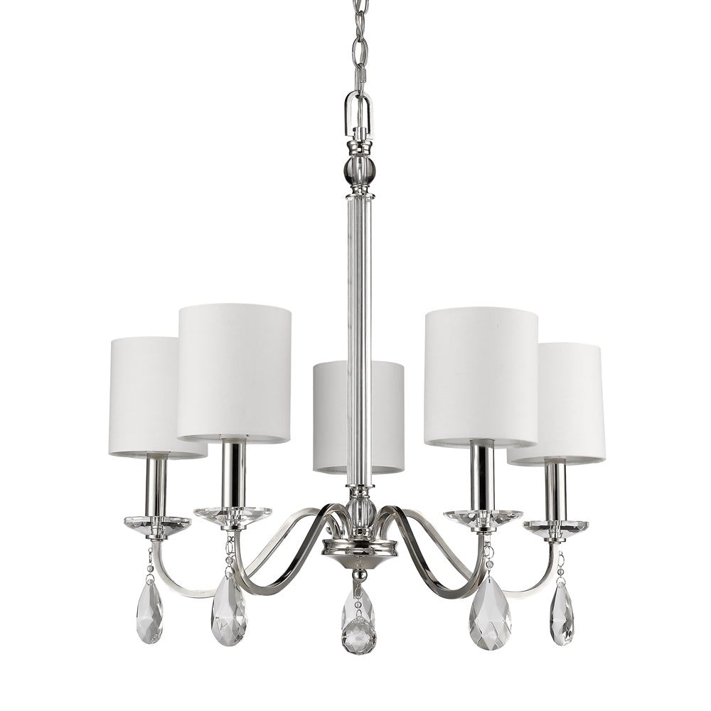 Acclaim Lighting - IN11052PN - Five Light Chandelier - Lily - Polished Nickel