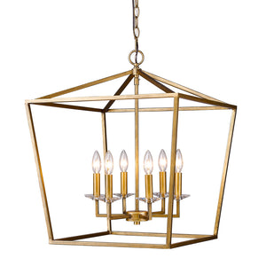 Acclaim Lighting - IN11130AG - Six Light Foyer Pendant - Kennedy - Antique Gold