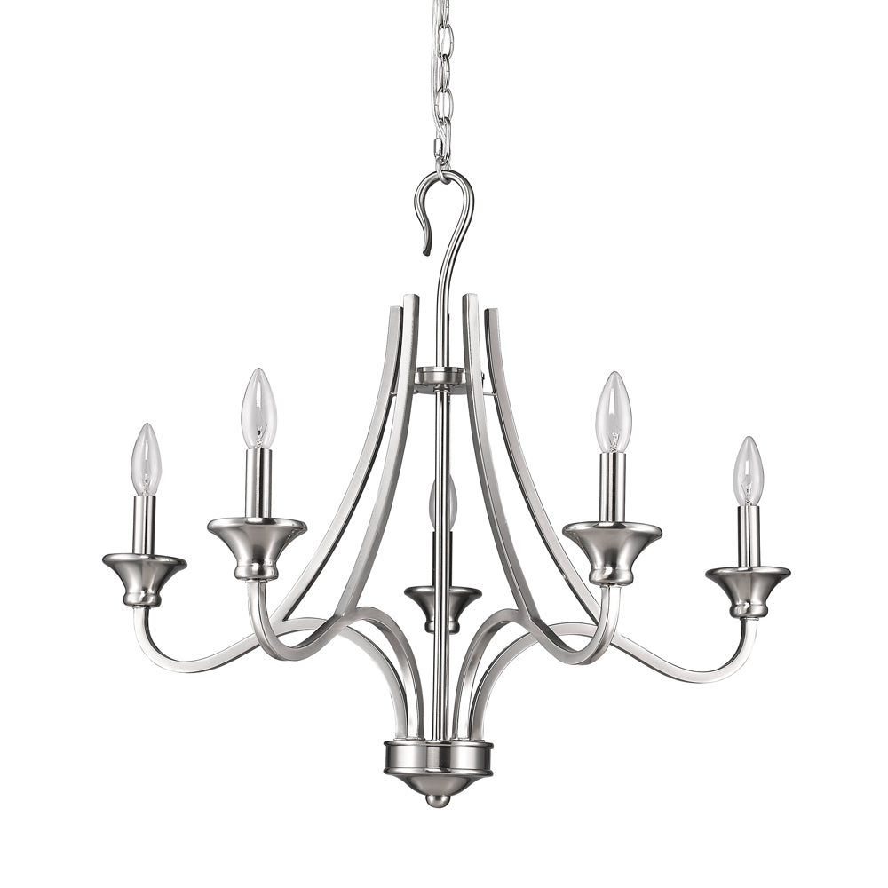 Acclaim Lighting - IN11255SN - Five Light Chandelier - Michelle - Satin Nickel