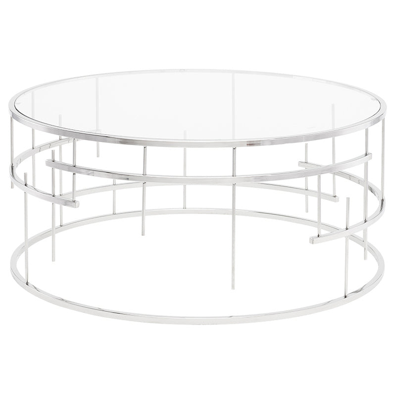 Nuevo - HGDE217 - Coffee Table - Tiffany - Silver