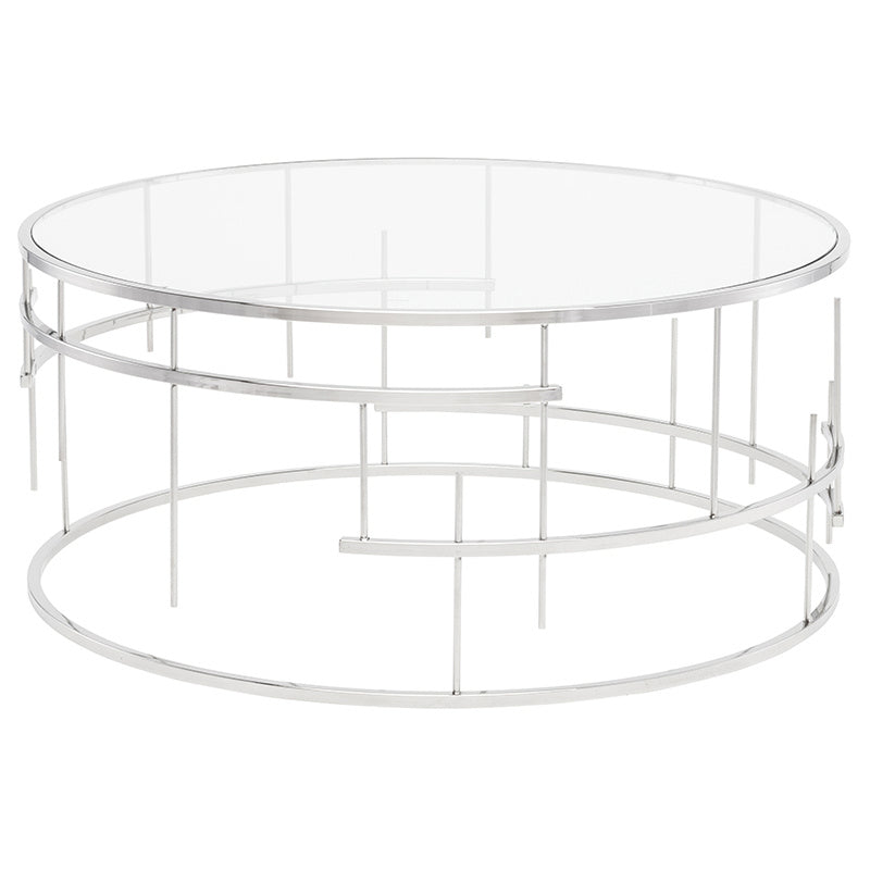 Nuevo - HGDE217 - Coffee Table - Tiffany - Silver