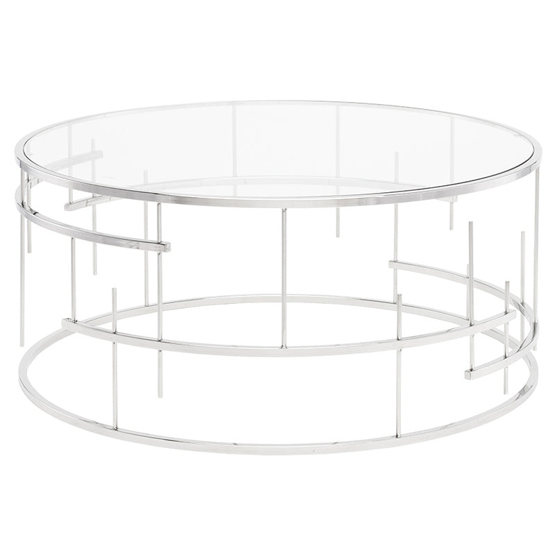 Nuevo - HGDE217 - Coffee Table - Tiffany - Silver