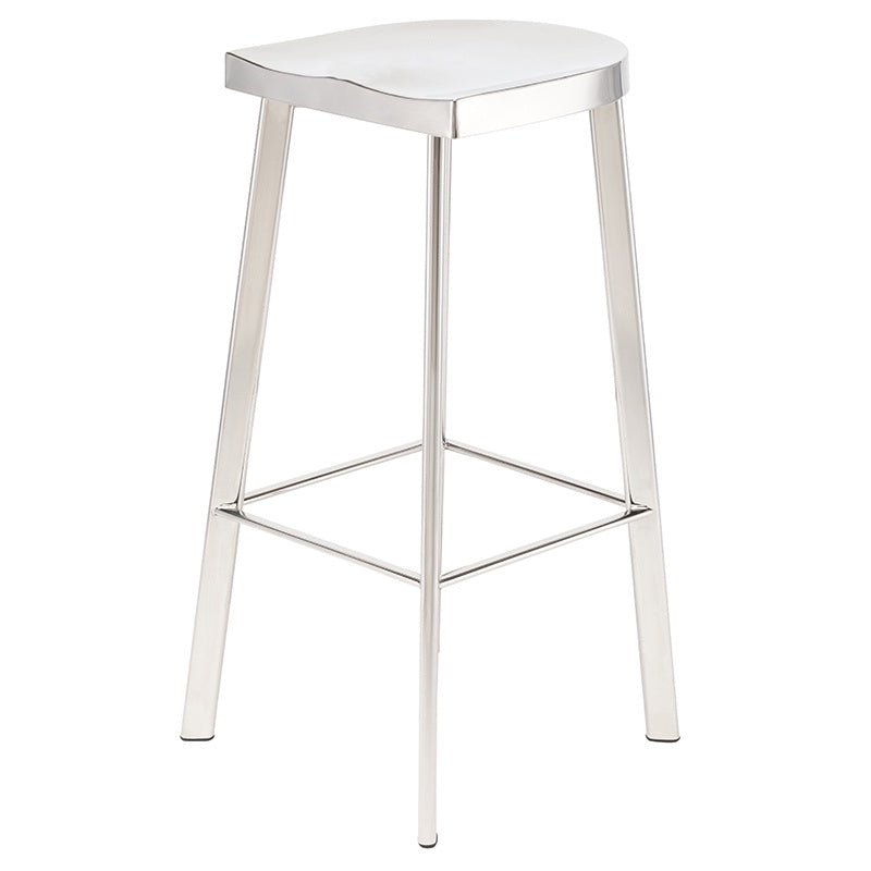 Nuevo - HGDE232 - Bar Stool - Icon - Silver